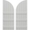 Ekena Millwork Americraft 6-Board (3 Batten) Wood Joined Board-n-Batten Shutters w/ Arch Top, ARW401BQ621X77STH, PR ARW401BQ621X77STH - alternate 1